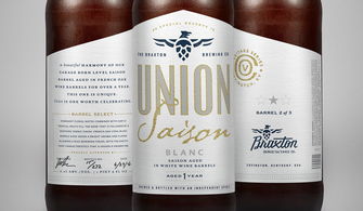 union saison 法國葡萄酒釀造品牌包裝設(shè)計(jì)